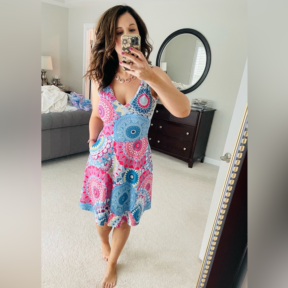 Colorful Print Dress